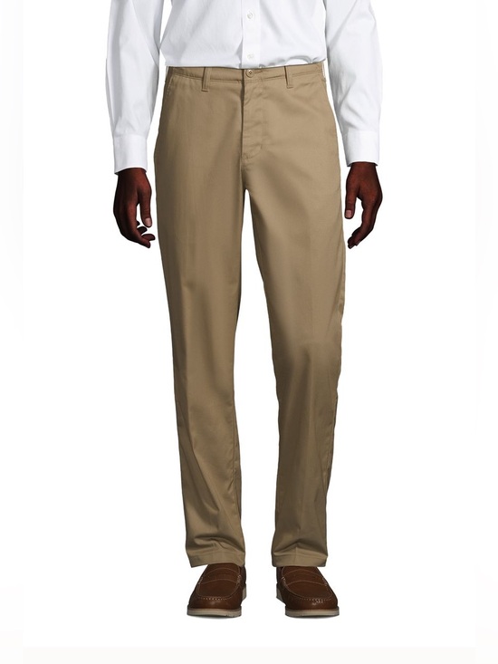 Lands' End Other - Land’s End Men's Traditional Fit Plain Front Chino Pants with pockets  - khaki